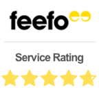 feefo reviews logo. 4.5 out of 5 stars